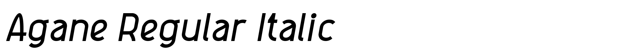 Agane Regular Italic image